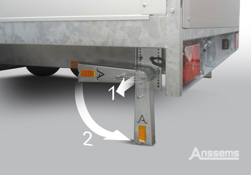 Veiligheidssysteem voor aanhangwagenkoppeling met automatische vergrendeling.