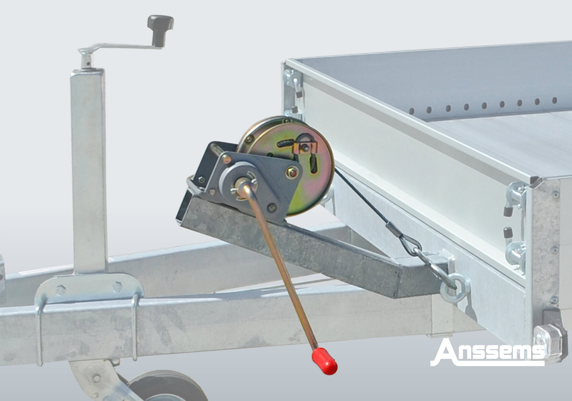 Handlier met steun voor aanhangwagens - eenvoudig te gebruiken en stevig voor veilig vervoer.