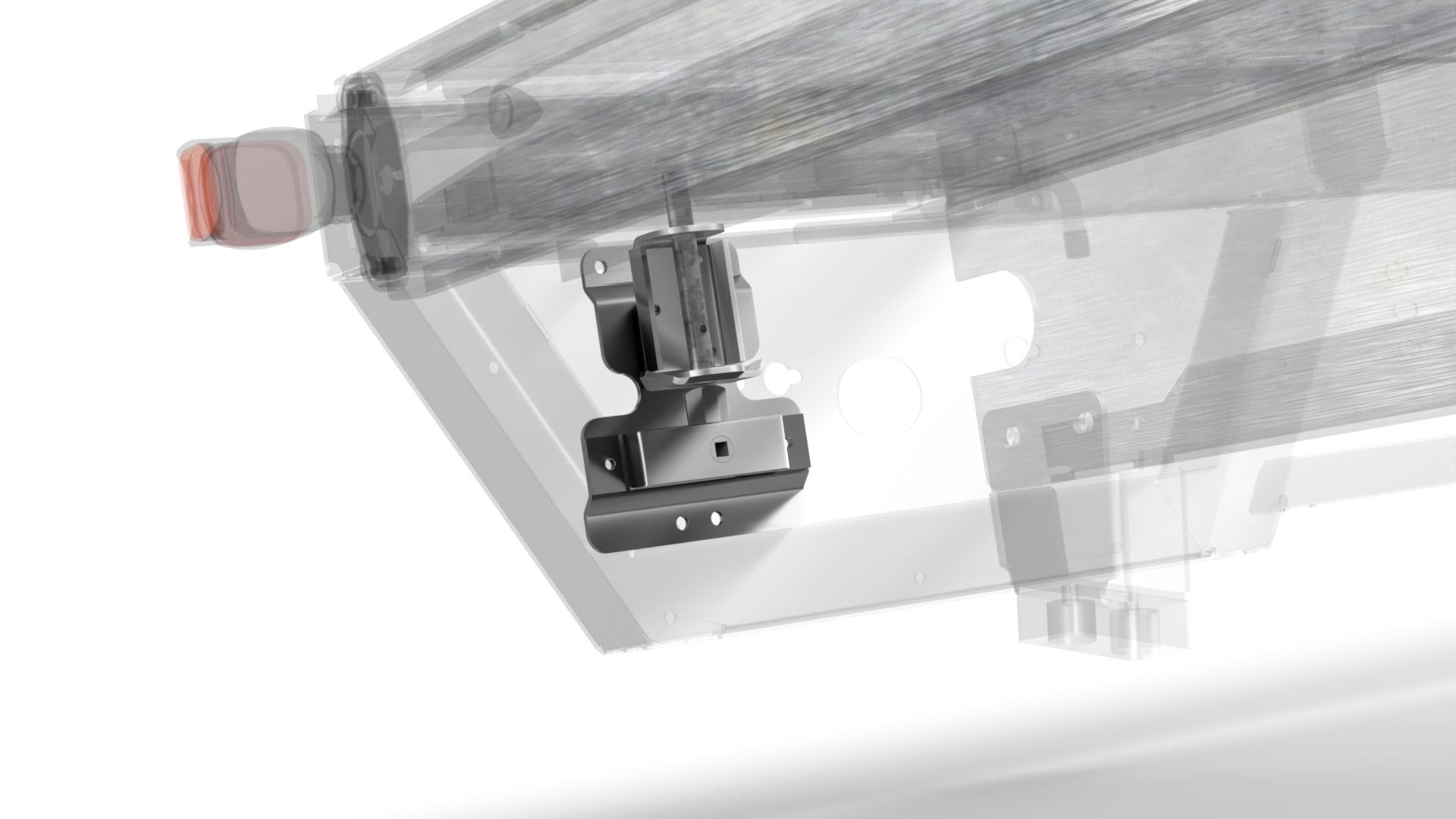 Montage van aanhangwagenaccessoire voor Peters Aanhangwagens.