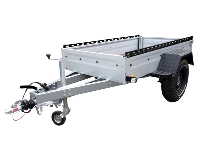 Veetrailer met stevige constructie en grote laadruimte.