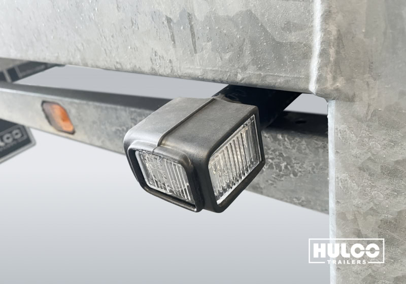 Aanhangwagen achterlicht met bevestiging.