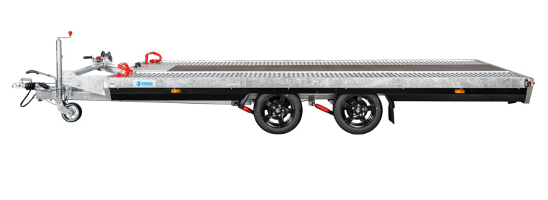 Aanhanger voor vrachtwagens en transportdoeleinden.