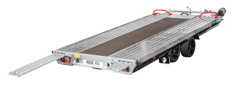 Aanhangwagen met laadvlak voor transport en logistiek.