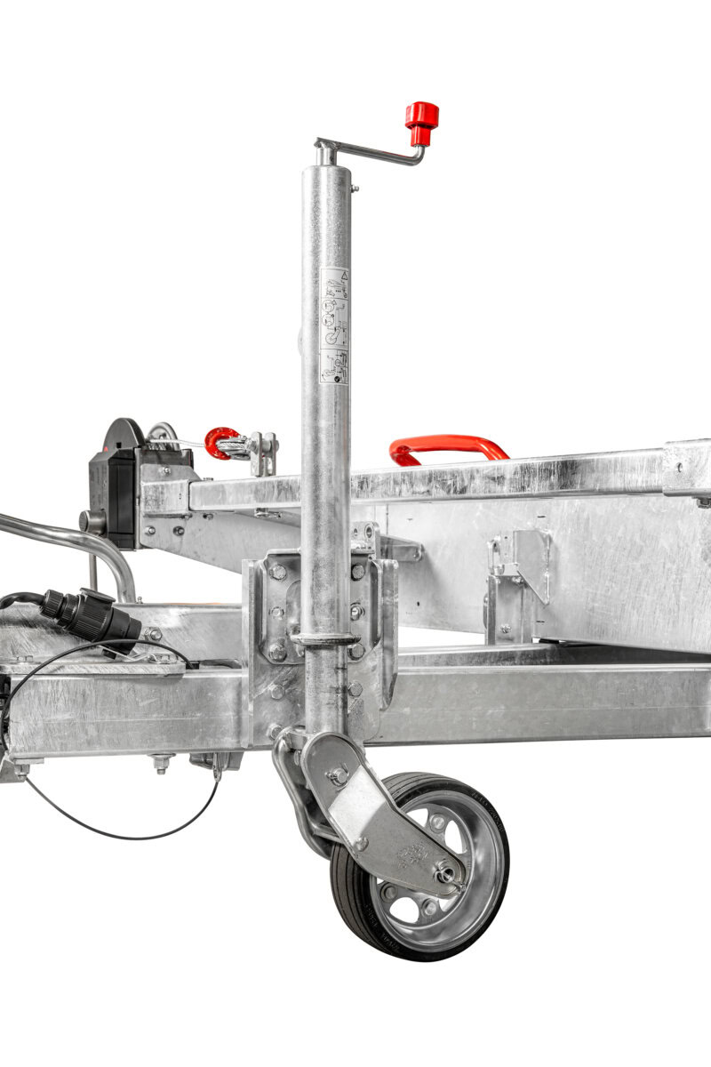 Transportaanhanger voor trailers en aanhangwagens, robuust en stevig.