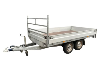 Betrouwbare veetrailer voor transport en verhuur, geschikt voor diverse ladingen.