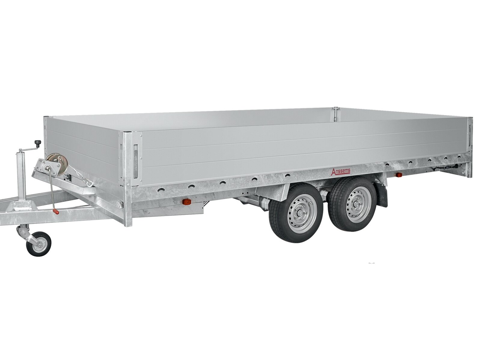 Aluminium opzetborden van 36 cm voor aanhangwagens, ideaal voor extra laadruimte.