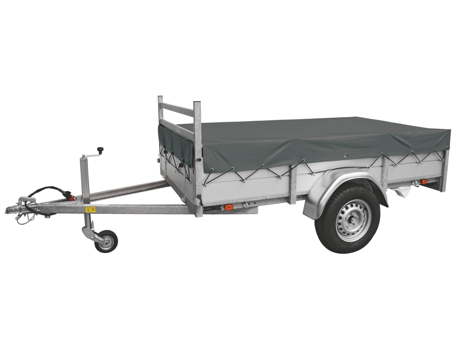 Vlakzeil voor aanhangwagen, waterdicht en stevig.
