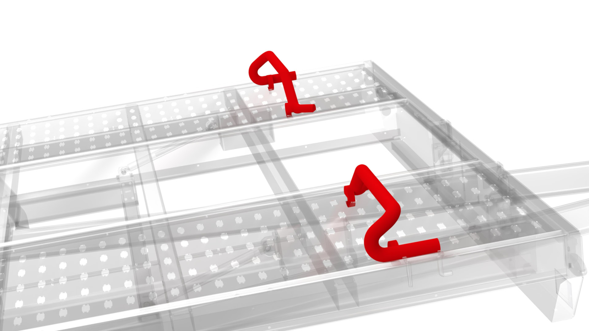 Wielblokkering set voor aanhangwagens, eenvoudig te installeren.