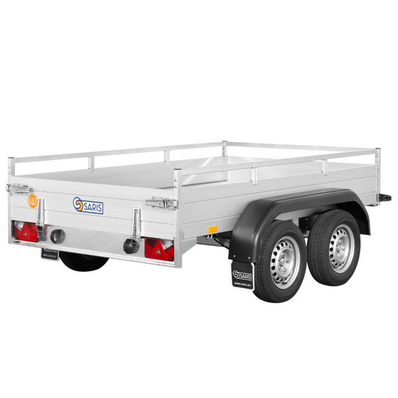 Veetrailer met dubbele wielen, ideaal voor transport en opslag, geschikt voor diverse toepassingen.